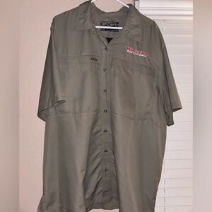 Game Guard Olive Button-Up Shirt